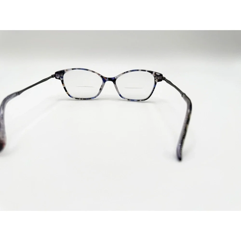 BCBGeneration Blue Floral Cat Eye Full Rim Eyeglasses Frames Only 50-15-130